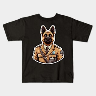 Belgian Malinois Soldier Kids T-Shirt